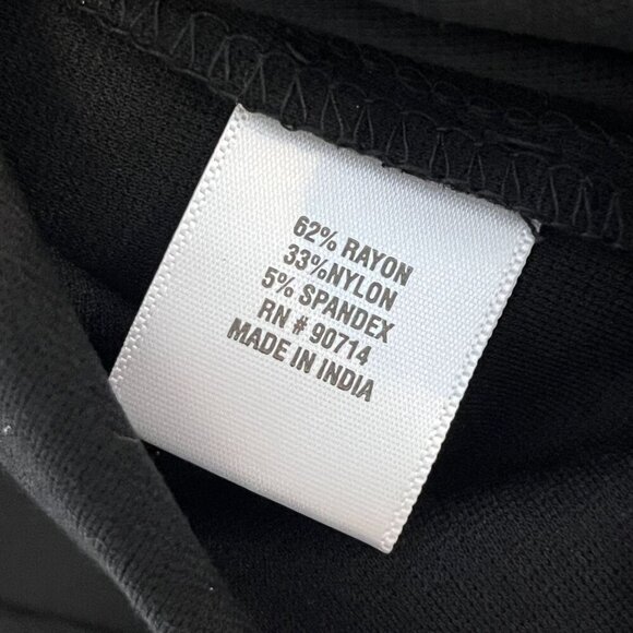 Badgley Mishka Studio Little Black Shift Dress‎ Rhinestone Button Details Medium - Picture 7 of 9